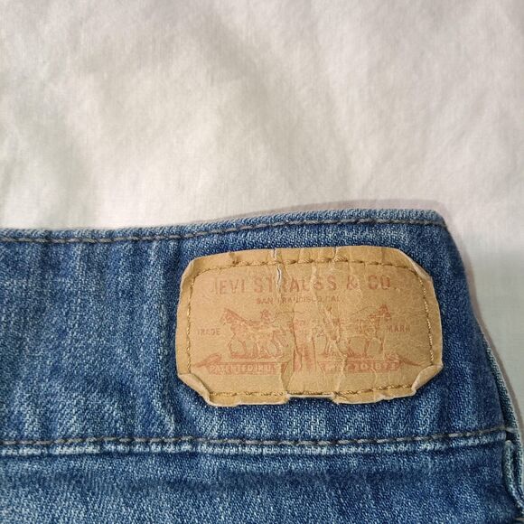 Levis 526 Jeans Womens 8 Medium Blue Slender Boot Bootcut Stretch Denim Classic - Picture 15 of 16